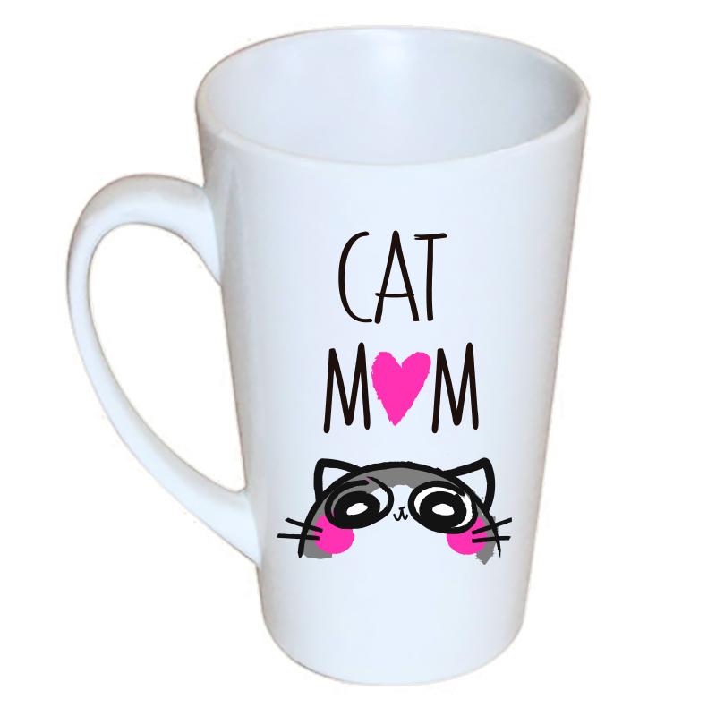 Tazón Cónico Cat Mom 480cc Tienda Petfy