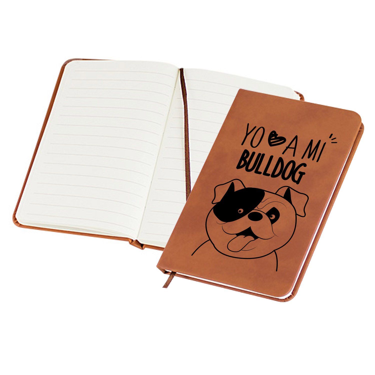 Libreta Mini BULLDOG INGLES Tienda Petfy Mini 9x14 Cafe