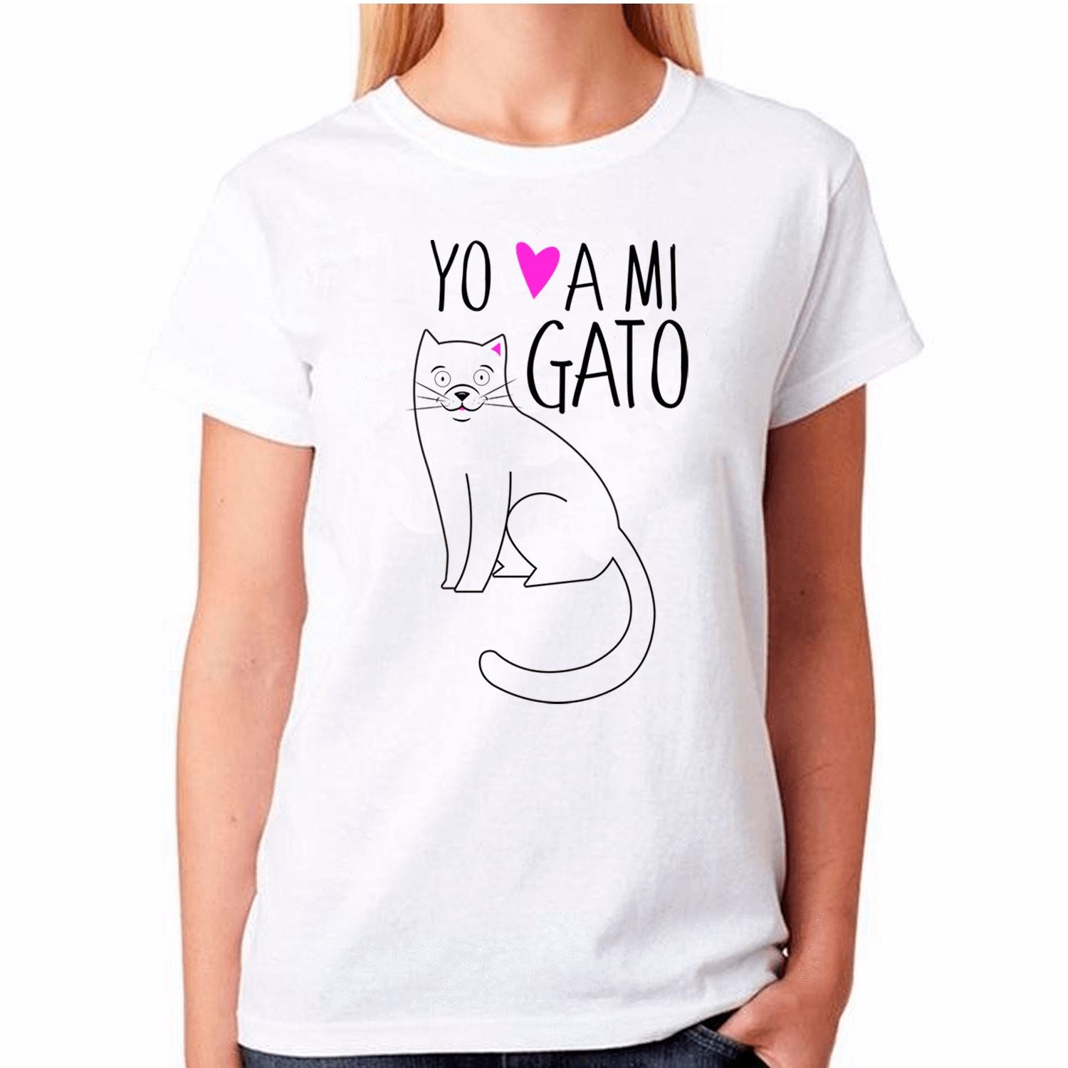 Polera de vestir Mujer manga corta Gatos Tienda Petfy