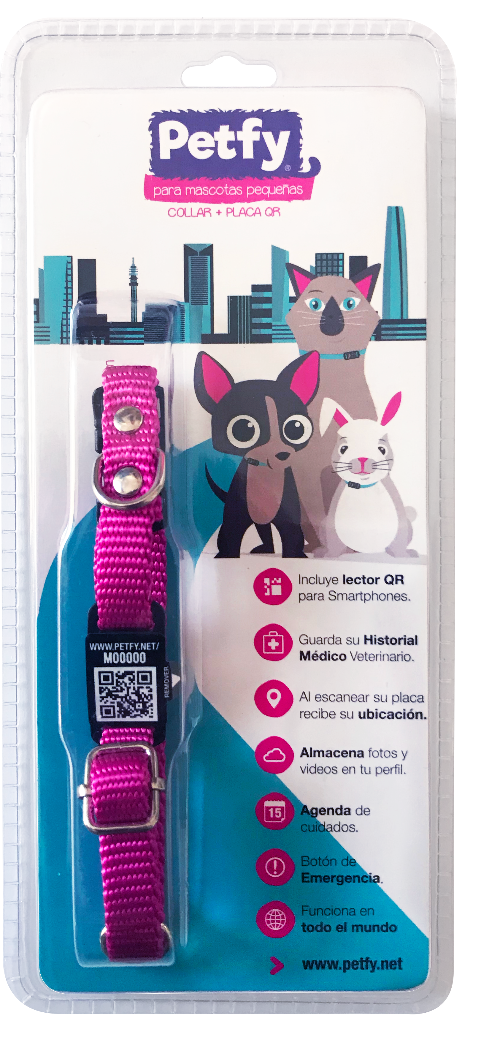 Collar Petfy QR