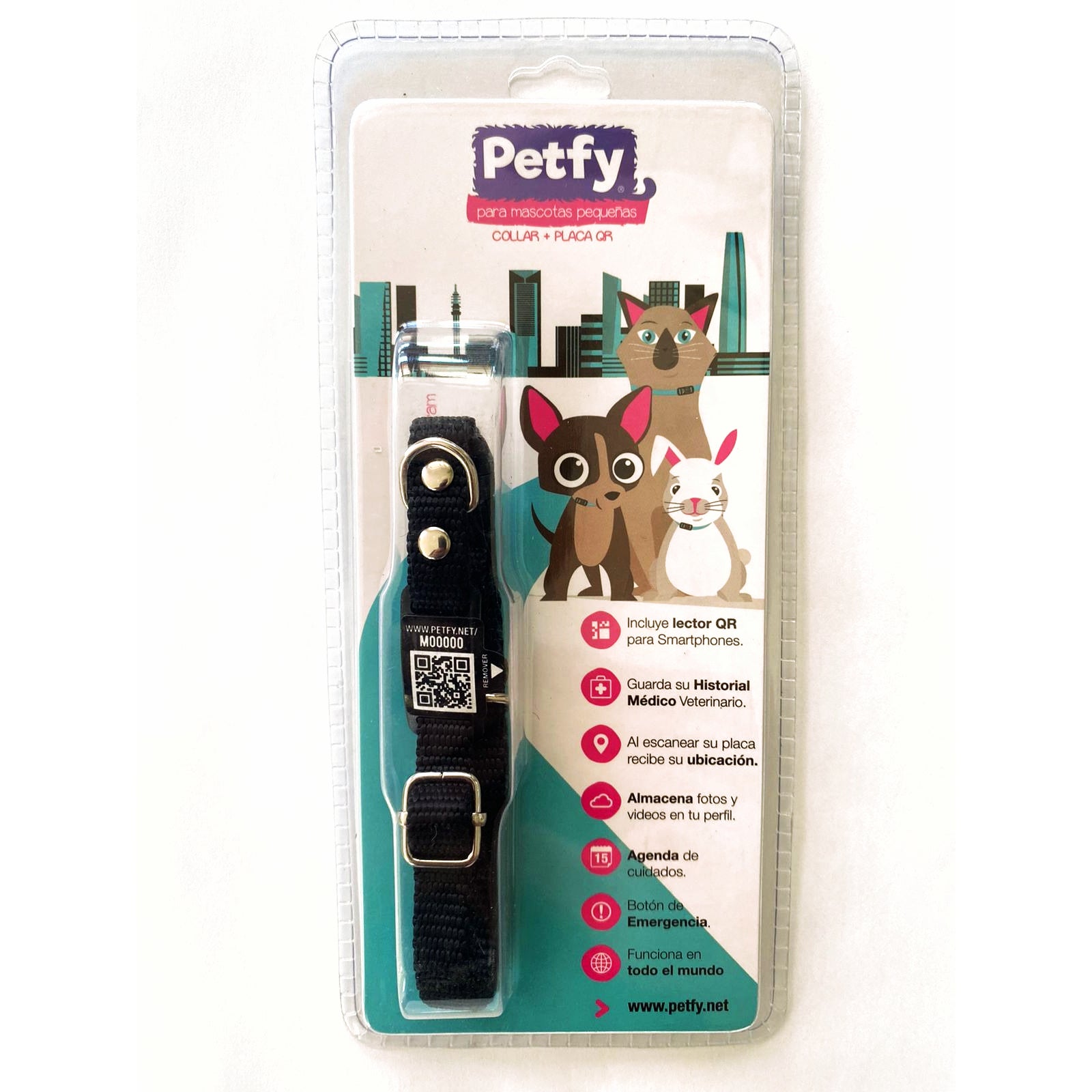 Collar Petfy QR