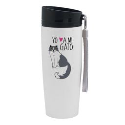 Mug Urbano Blanco 350ml Gatos Yo amo a mi