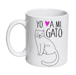 Tazón Cerámico 320cc Gatos Yo amo a mi