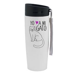 Mug Urbano Blanco 350ml Gatos Yo amo a mi