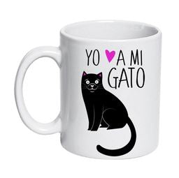 Tazón Cerámico 320cc Gatos Yo amo a mi