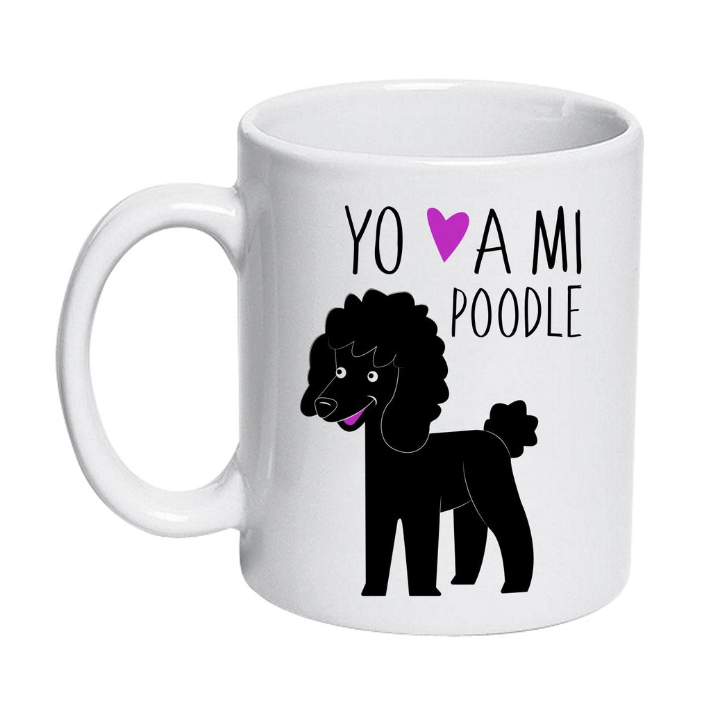 Tazón Cerámico 320cc Poodle Yo amo a mi