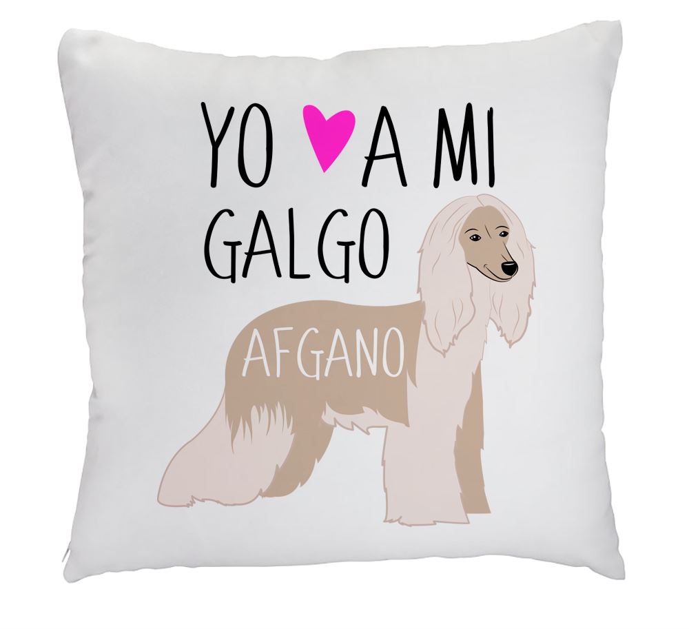 Cojín - Galgo Afgano Tienda Petfy cafe