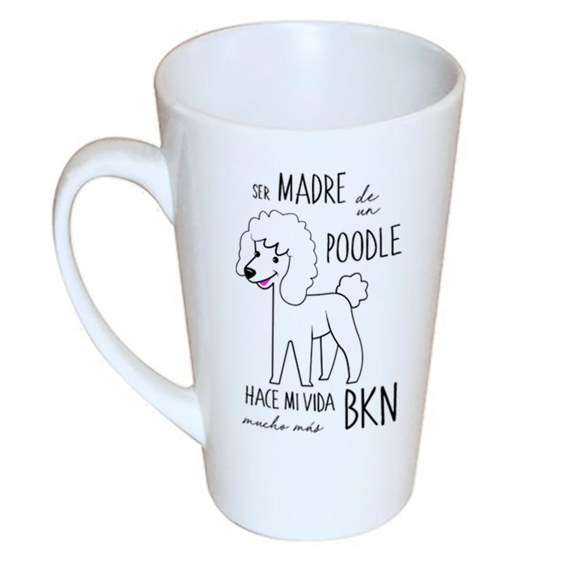Tazón Cónico 480cc Poodle Tienda Petfy White Madre