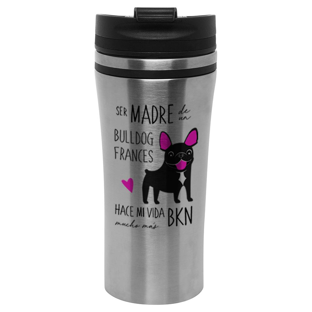 Mug Silver - Bull Dog Frances Tienda Petfy Madre Black