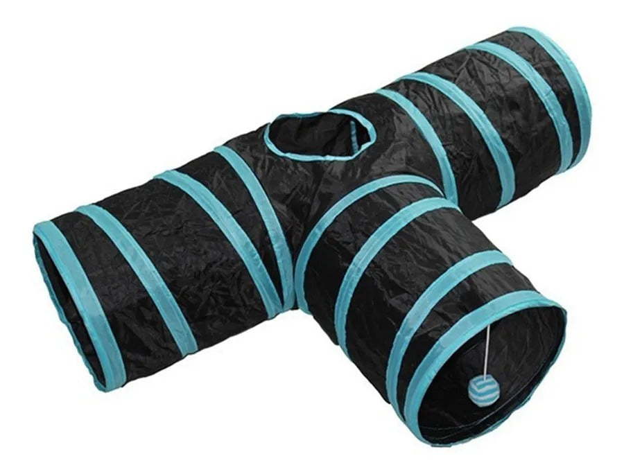 Túnel Plegable de 3 vías para gatos