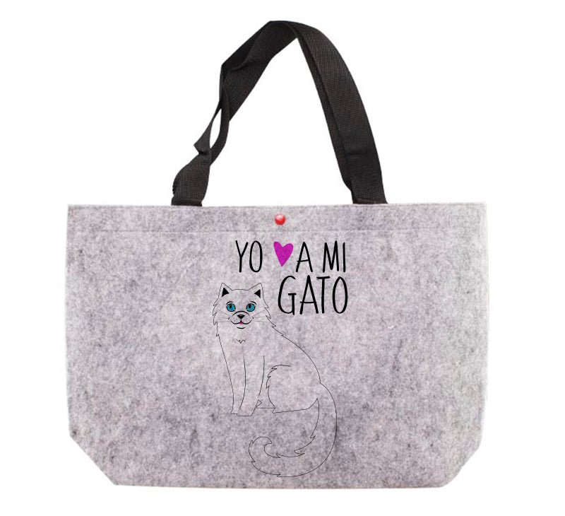 Bolso de Fieltro - Gatos