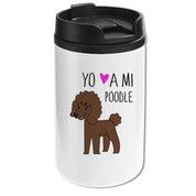Mug Mini Blanco - Poodle Yo amo a mi (con detalles)