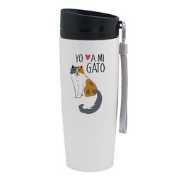 Mug Urbano Blanco 350ml Gatos Yo amo a mi