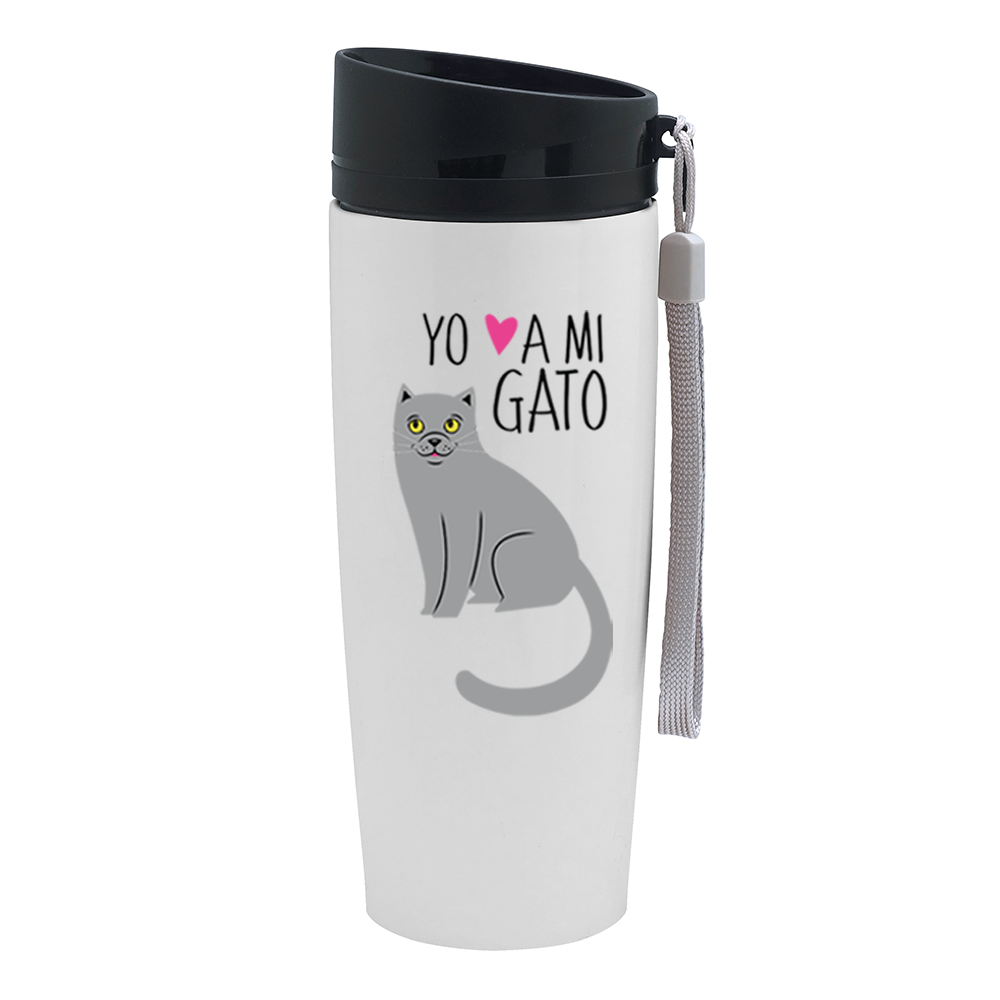 Mug Urbano Blanco 350ml Gatos Yo amo a mi