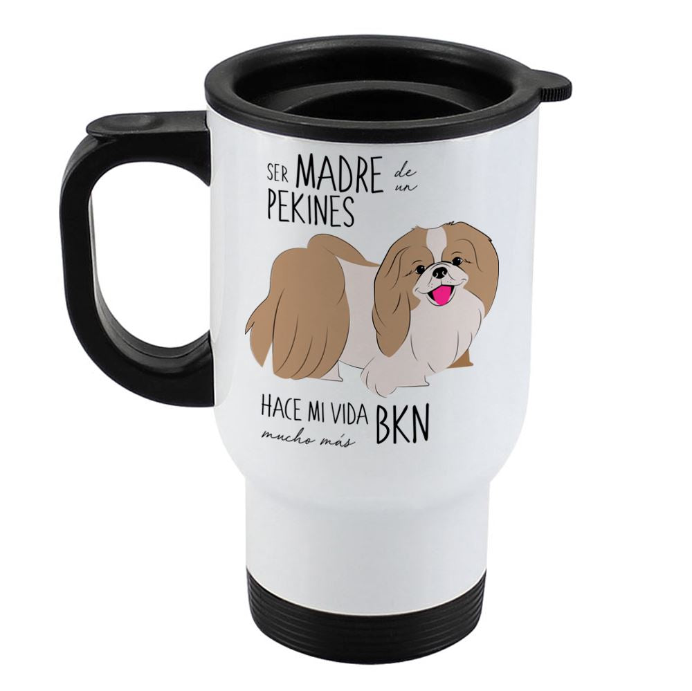 Mug 410cc - Pekines Tienda Petfy Madre blanco_cafe