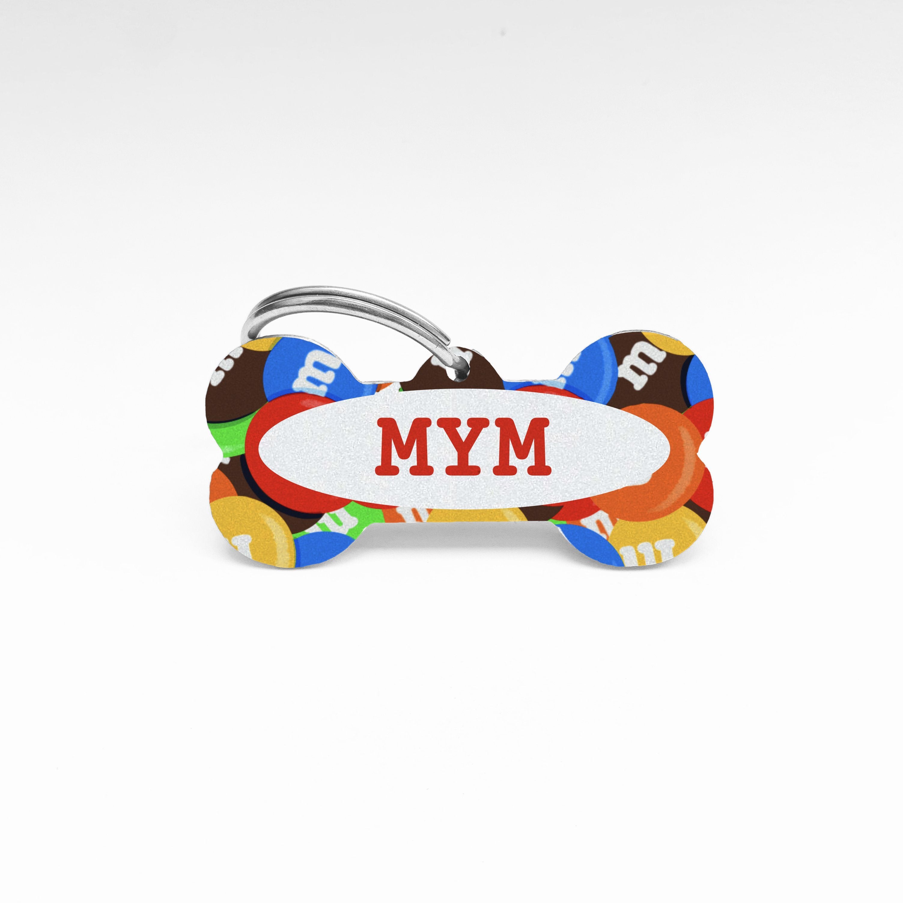 PopTags - MYM Identificación Grabado 2 HUESO (2.5cm X 5.2cm)