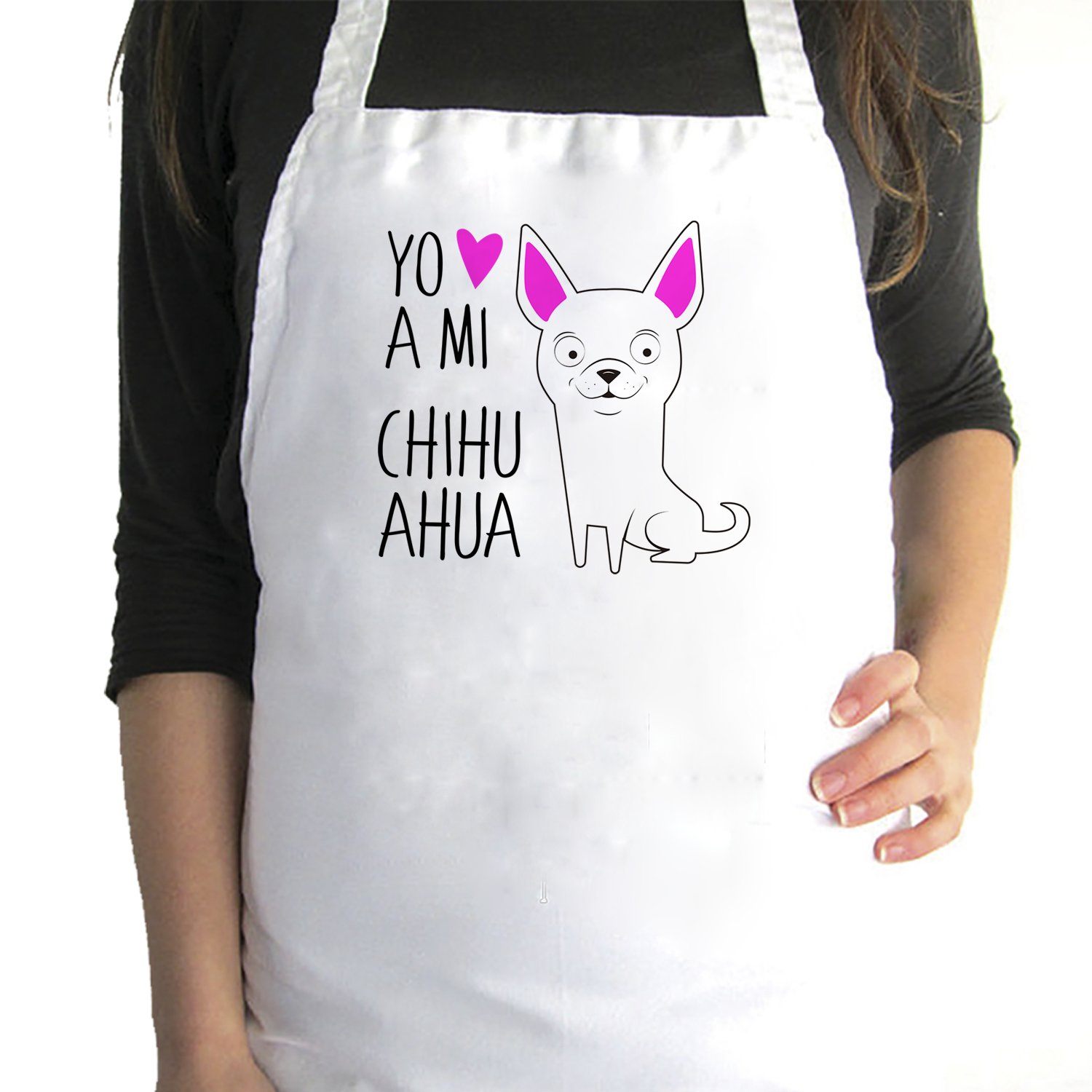 Pechera de Cocina - Chihuahua Tienda Petfy blanco