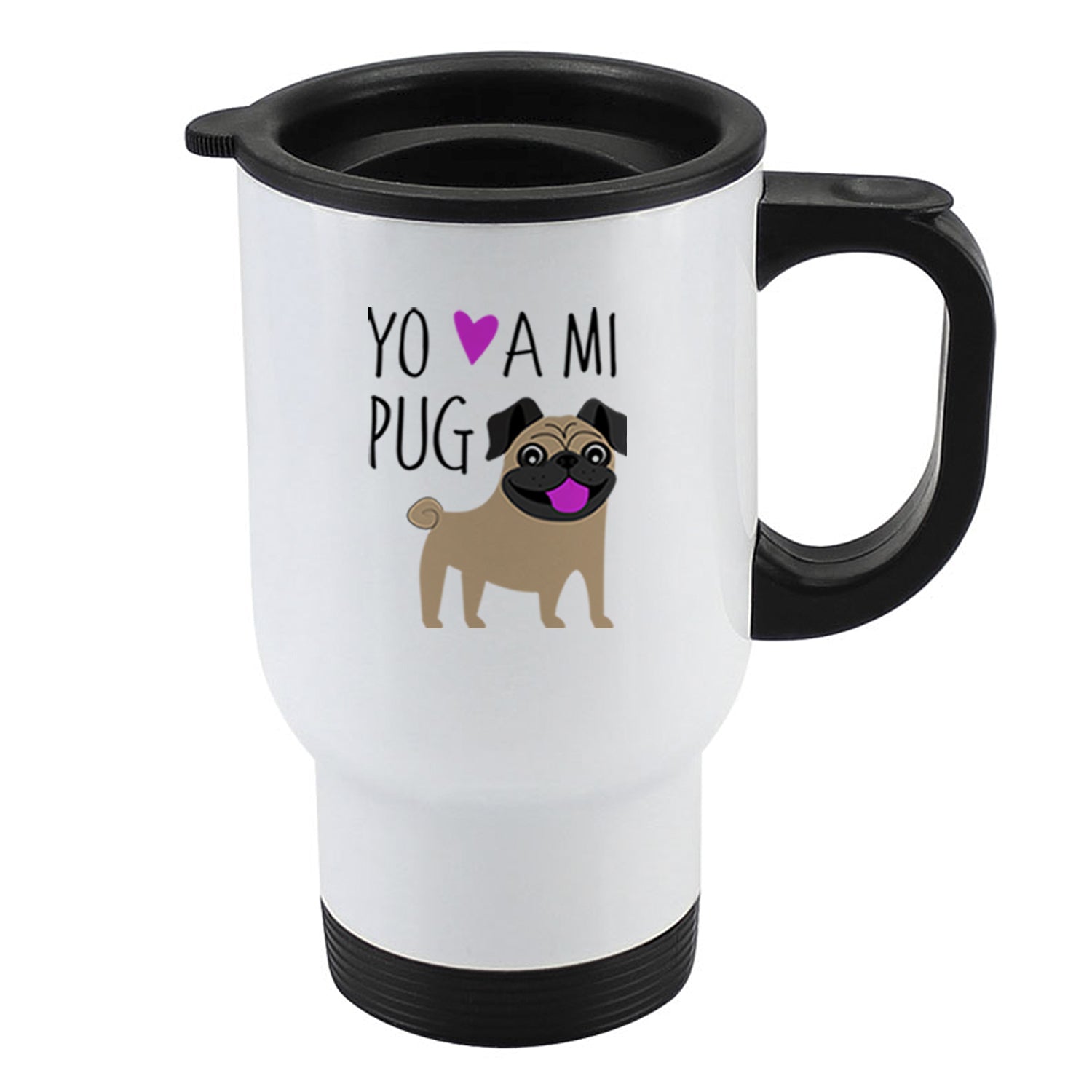 Mug 410cc - Pug Yo amo a mi