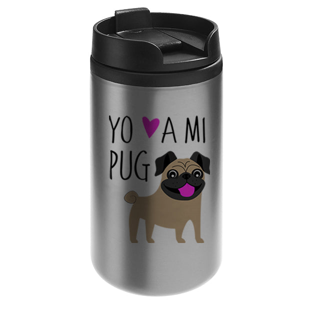 Mug Mini Acero - Pug Yo amo a mi
