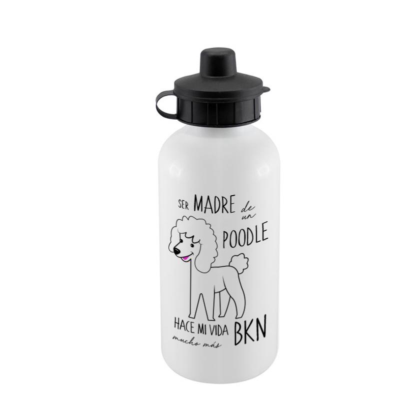 Botella Sport 500cc - Poodle Tienda Petfy Padre blanco