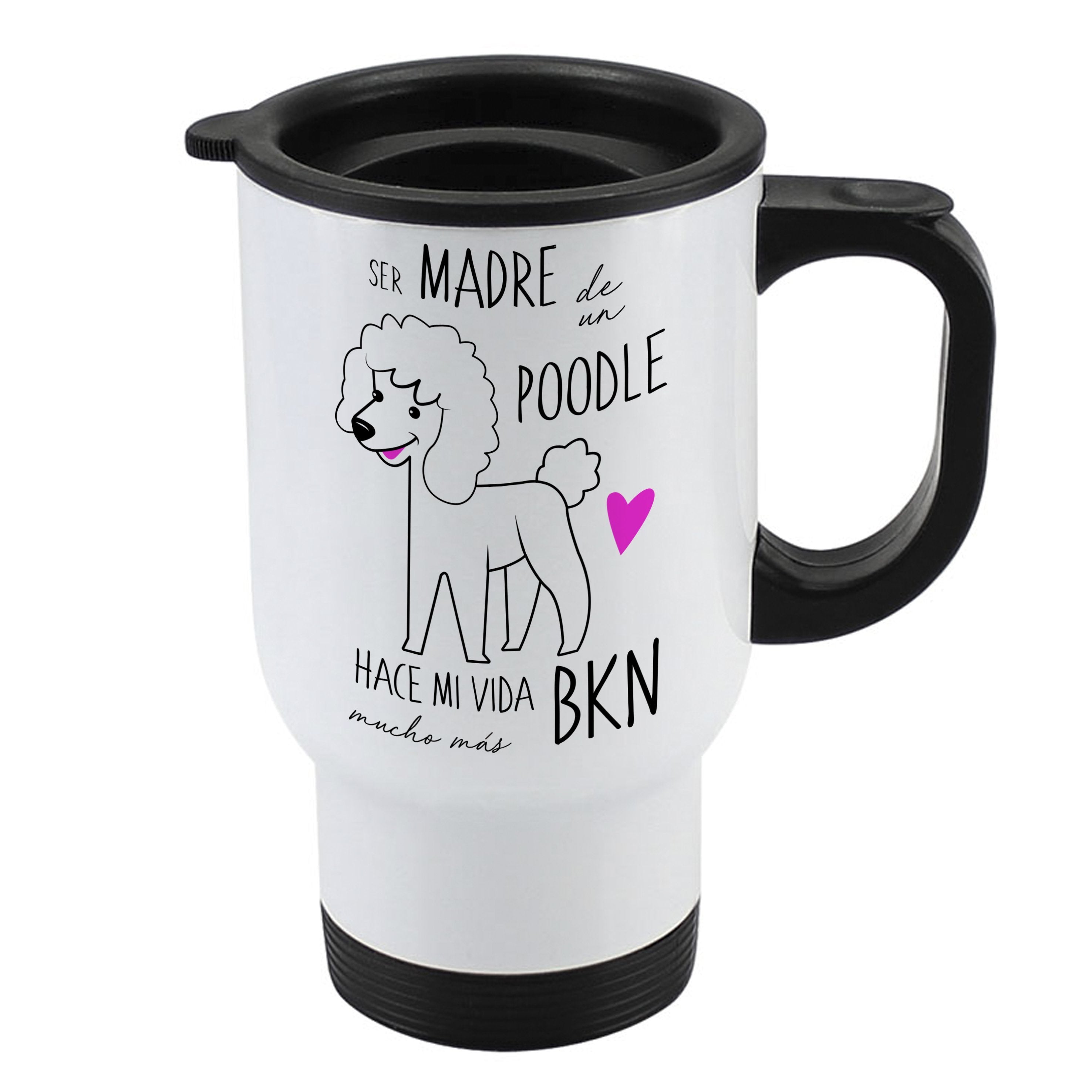 Mug 410cc - Poodle Tienda Petfy Madre White