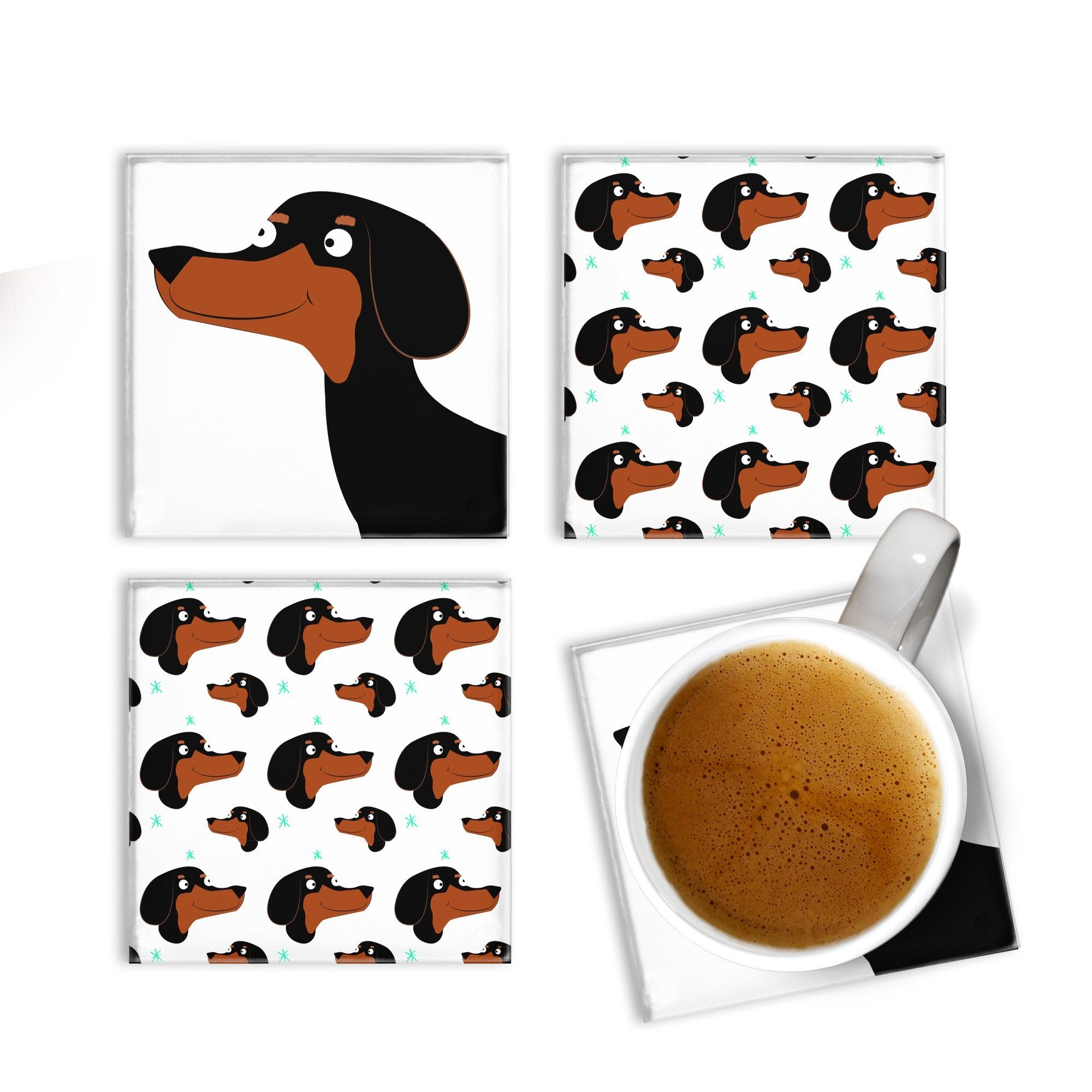 Posa Vasos Petlover Salchicha Tienda Petfy negro