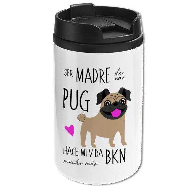 Mug Mini Blanco - Pug - Tienda Petfy