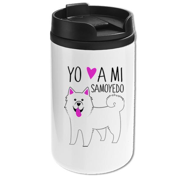 Mug Mini Blanco - Samoyedo - Tienda Petfy