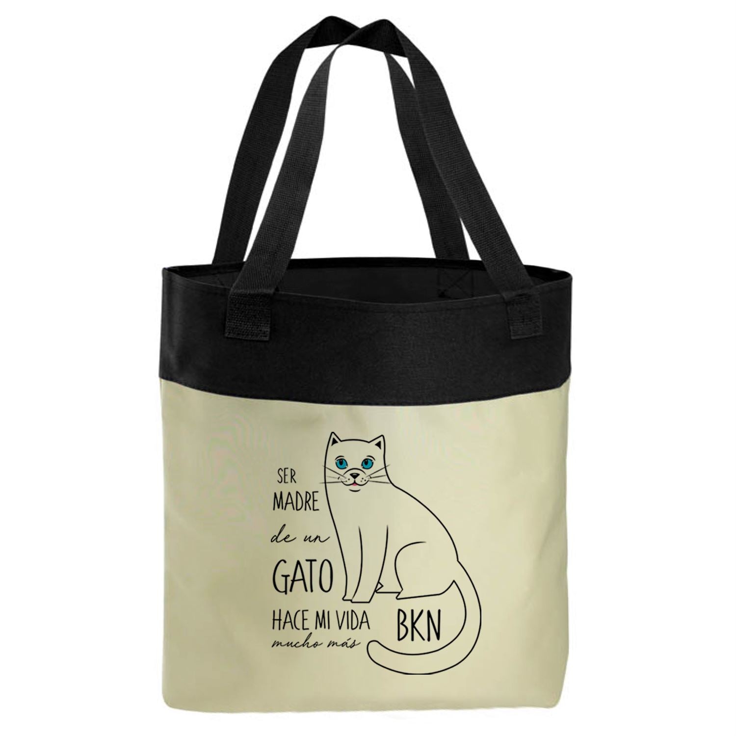 Bolso Microfibra - Gatos Tienda Petfy Ser Madre de blanco
