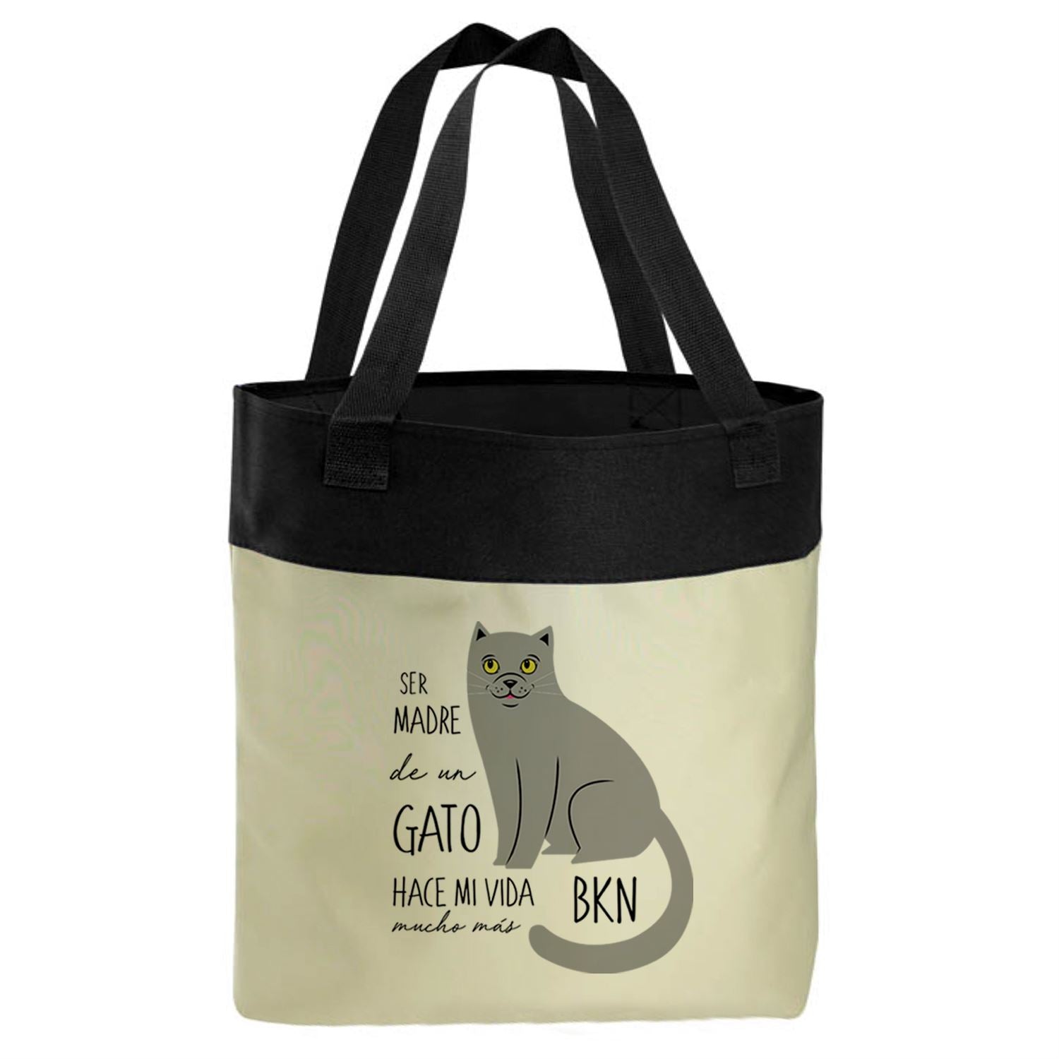 Bolso Microfibra - Gatos Tienda Petfy Ser Madre de gris