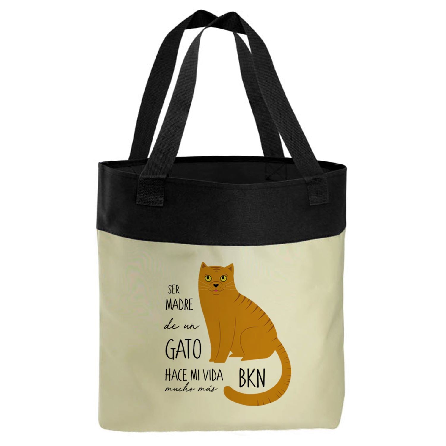 Bolso Microfibra - Gatos Tienda Petfy Ser Madre de naranjo