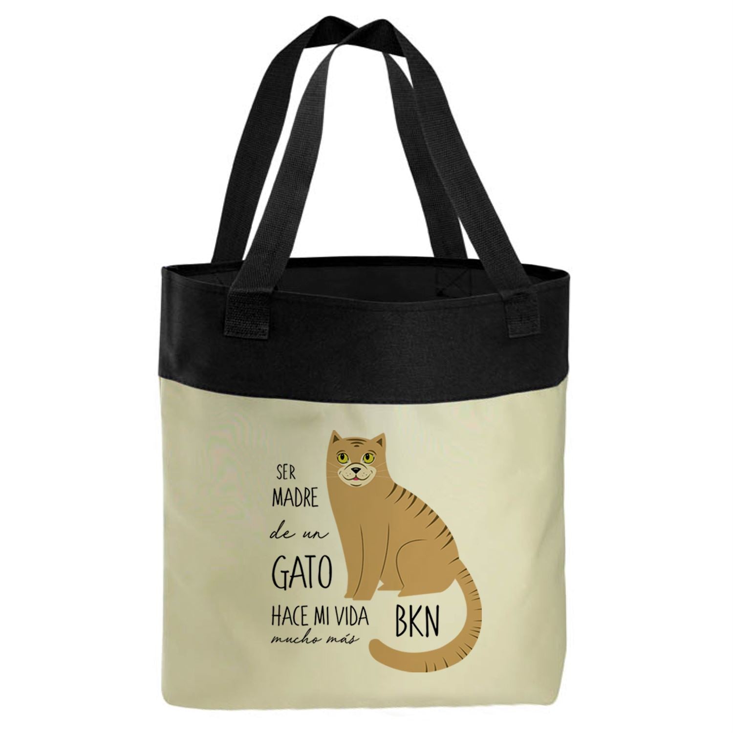 Bolso Microfibra - Gatos Tienda Petfy Ser Madre de cafe