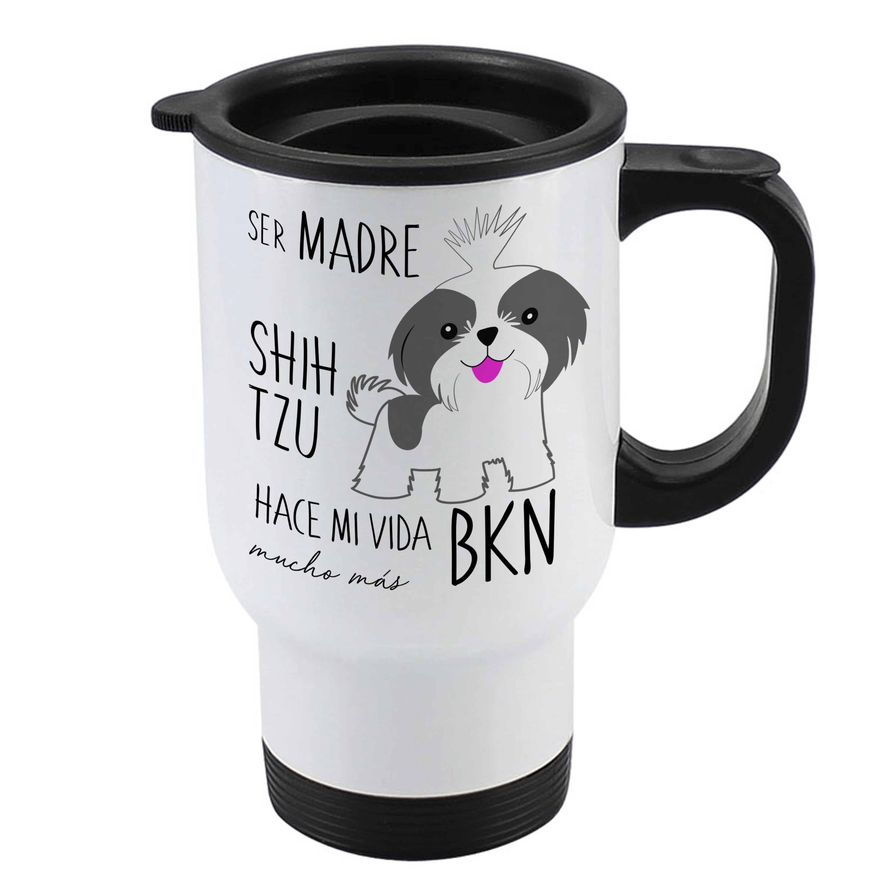 Mug 410cc - Shih Tzu Tienda Petfy Madre Grey