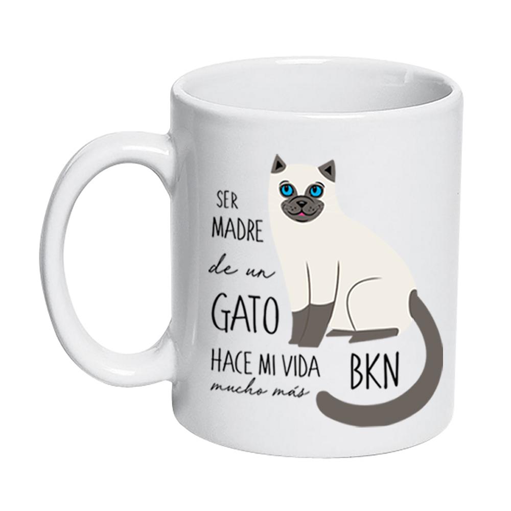 Tazón Cerámico 320ccc Gatos Tienda Petfy Ser Madre de siames