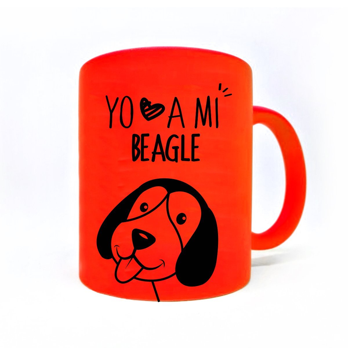 Tazón Color Beagle Tienda Petfy Naranjo