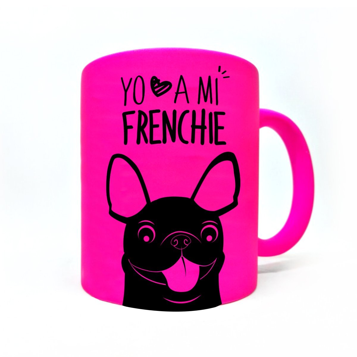 Tazón Color Frenchie Tienda Petfy Rosado Negro