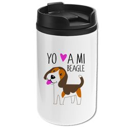 Mug Mini Blanco - Beagle Yo amo a mi