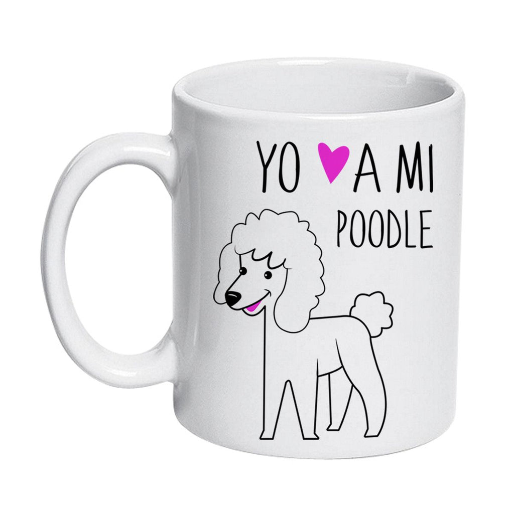 Tazón Cerámico 320cc Poodle Yo amo a mi
