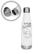 Termo Botella Acero 500ml Gatos Tienda Petfy
