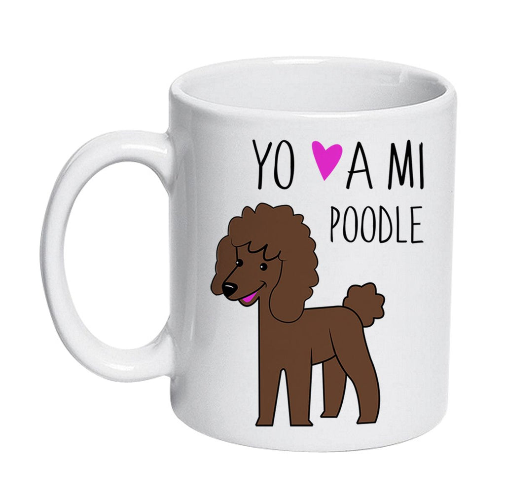 Tazón Cerámico 320cc Poodle Yo amo a mi