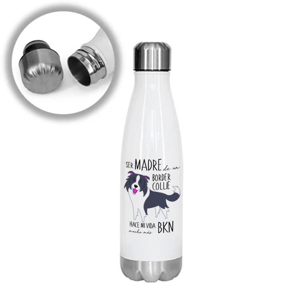 Termo Botella Acero 500ml Border Collie Tienda Petfy Madre