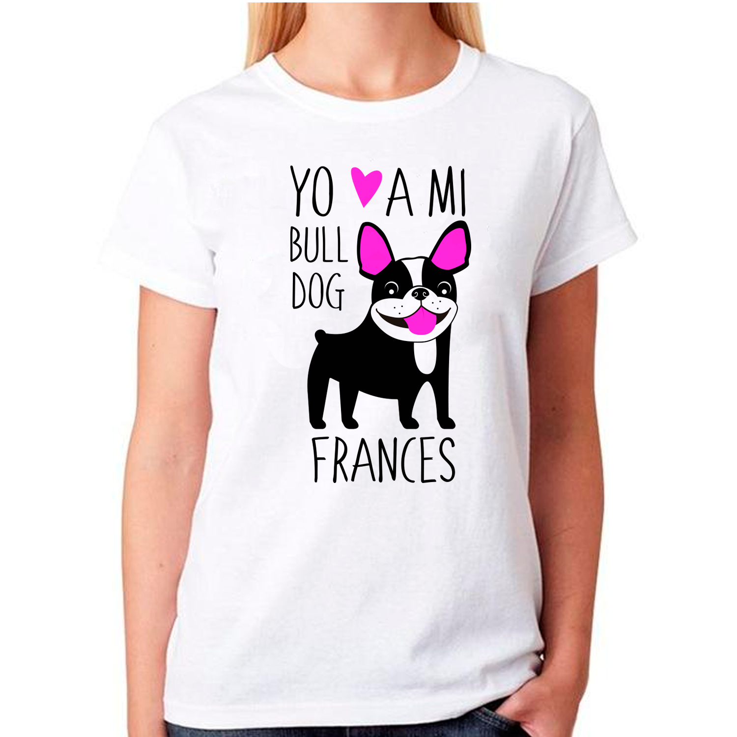 Polera de vestir Mujer manga corta - Bull Dog Frances