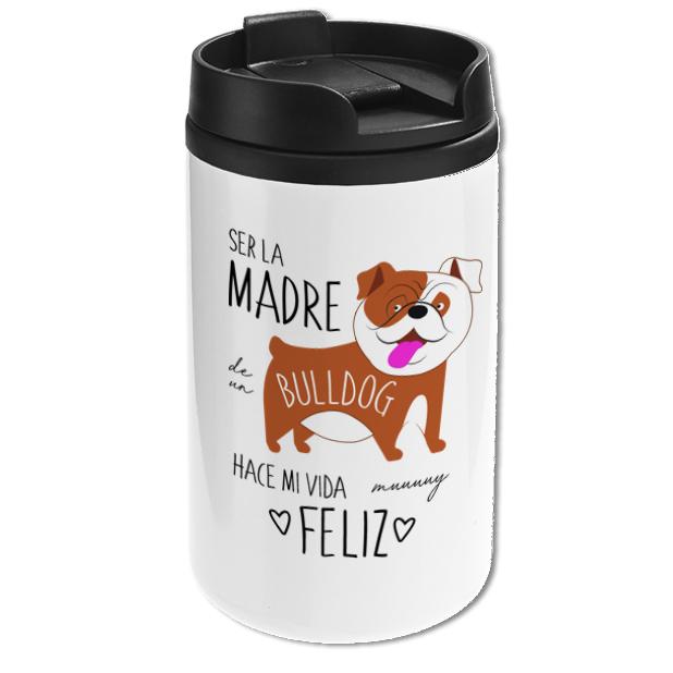 Mug Mini Blanco - Bulldog - Tienda Petfy
