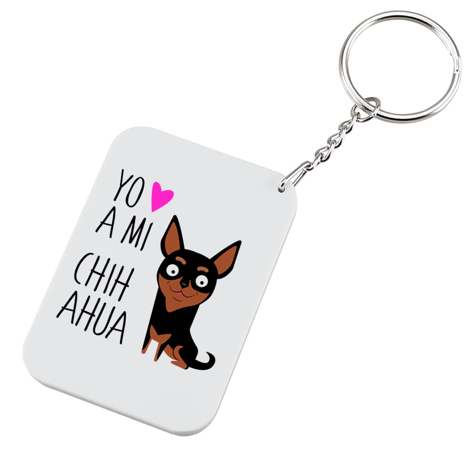 Llavero - Chihuahua Accesorios Tienda Petfy negro
