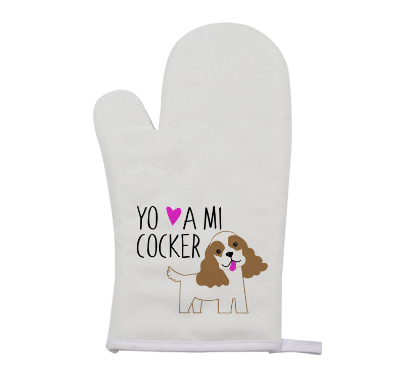 Guante de Cocina - Cocker Spaniel Yo amo a mi
