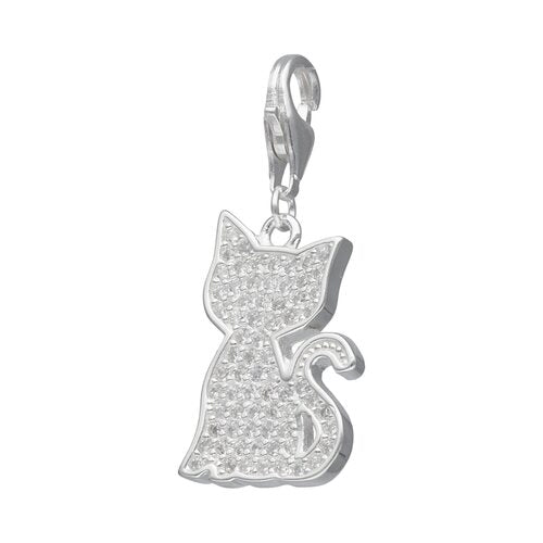 Colgante de plata con Broche Gato Circones