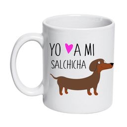 Tazón Cerámico Salchicha 320cc Yo amo a mi
