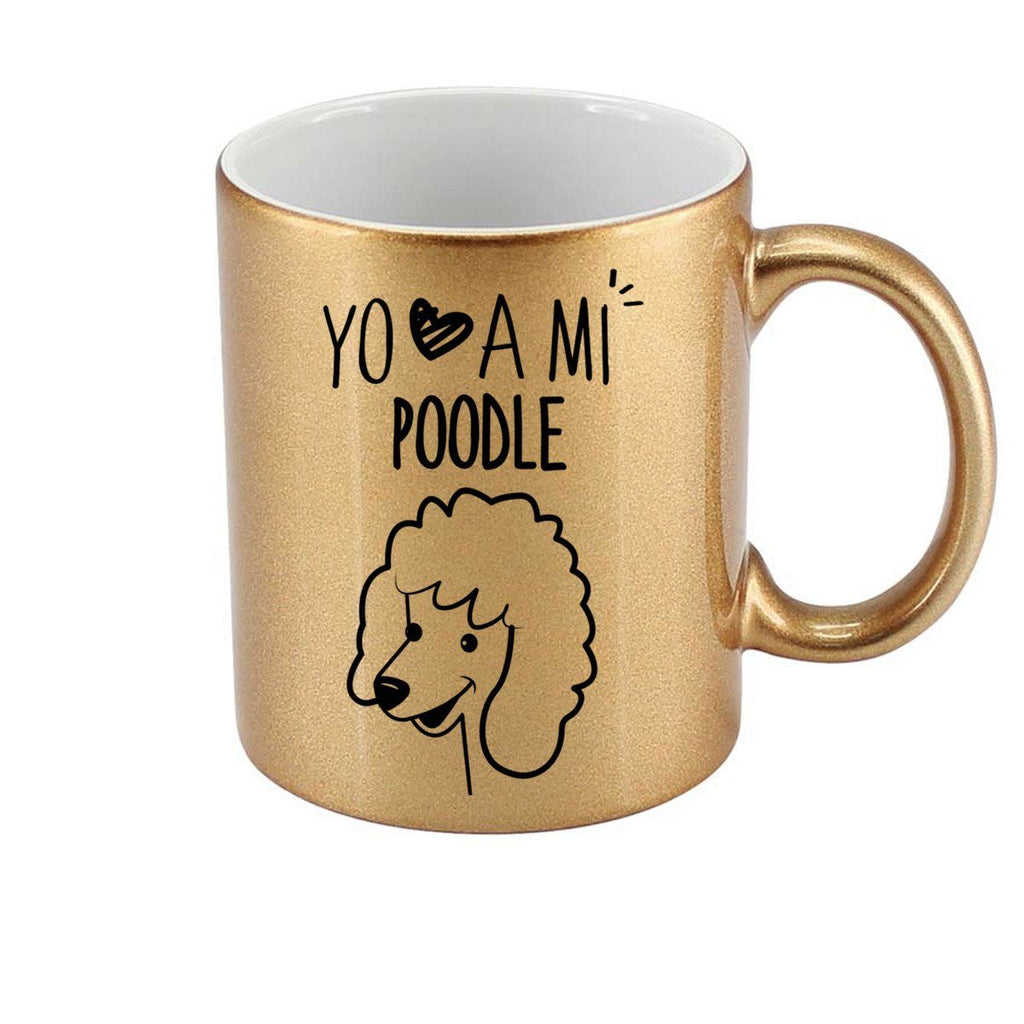 Tazón Color Poodle Tienda Petfy Dorado