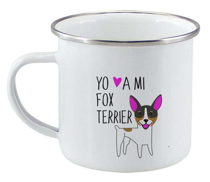 Tazón Enlozado 283cc Fox Terrier - Tienda Petfy