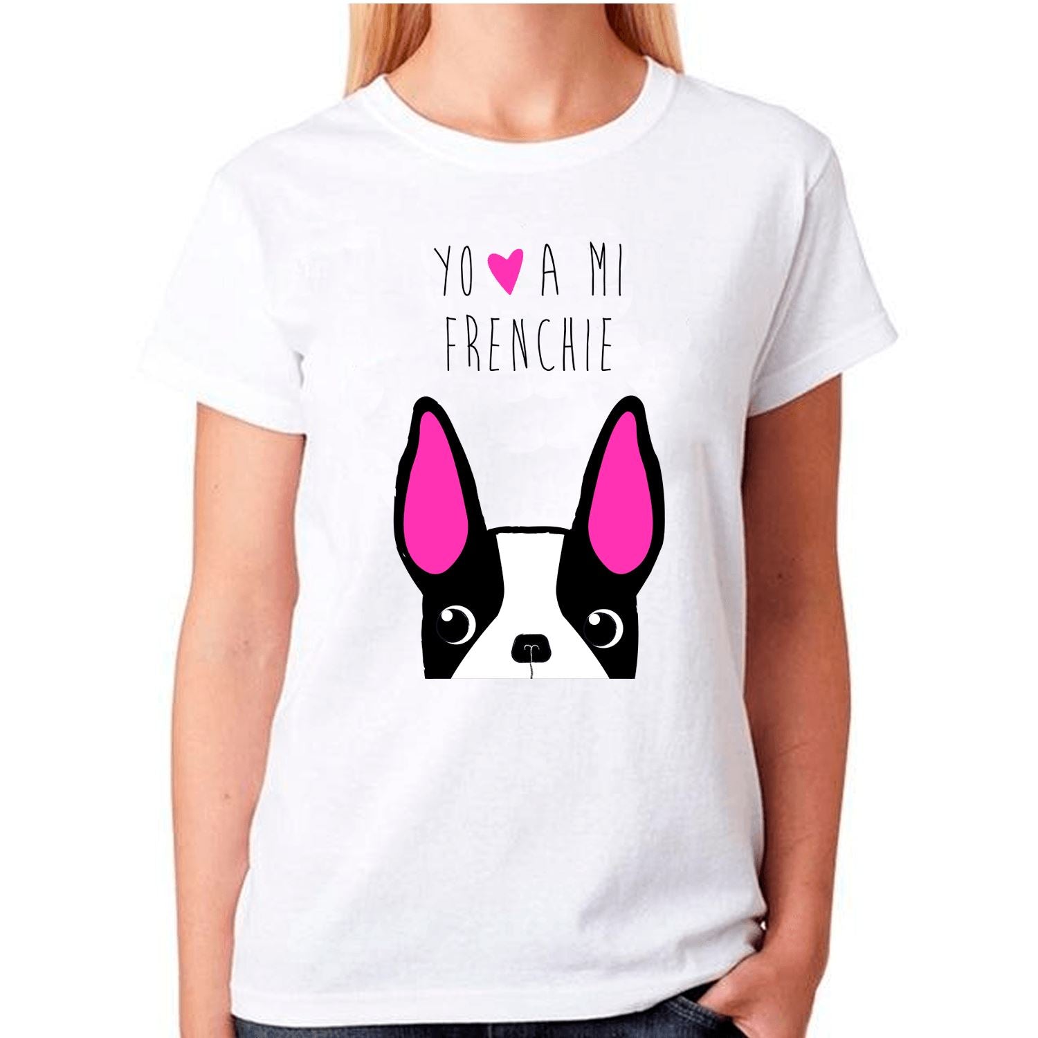 Polera Sport Mujer manga corta - Bull Dog Frances Face Tienda Petfy